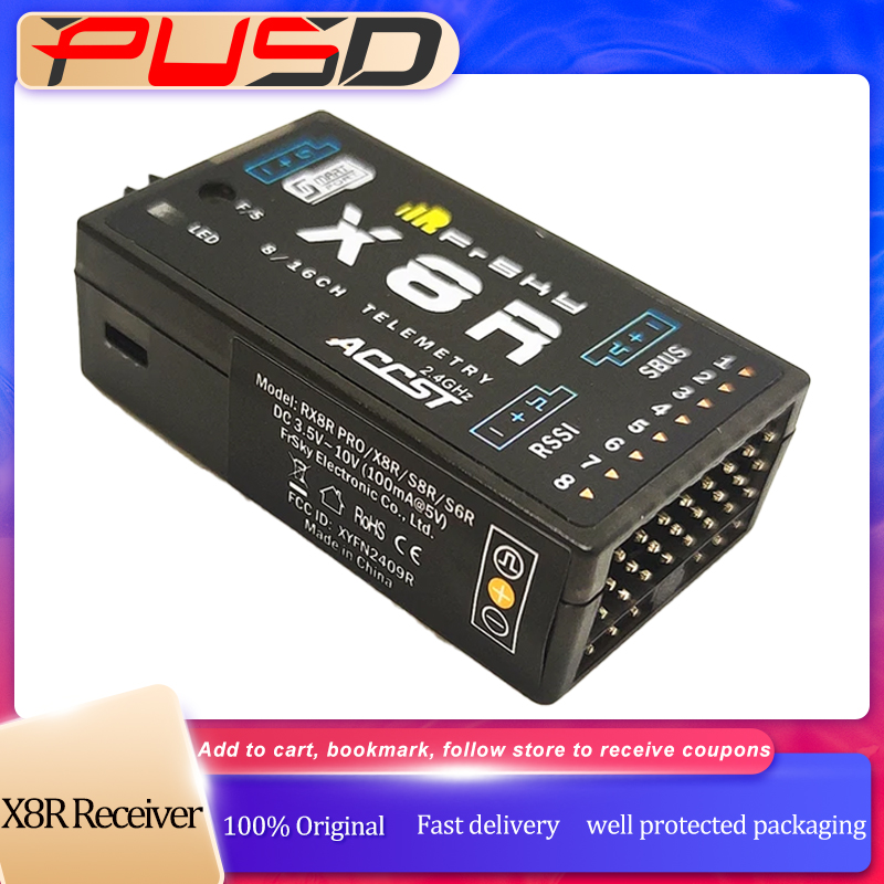 Receiver Sbus 8Ch - Receptor FrSky X8R 8Ch/16ch 2.4ghz con