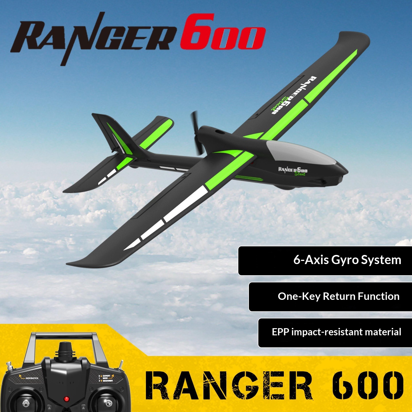 Rc Glider Foam Wing - Avión RC Oulansi de Ala Fija,
