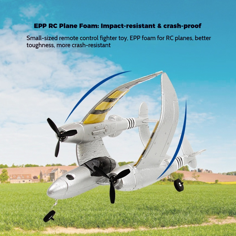 Avión de combate FX816 RC P38, - Rc Glider Foam Wing reseña y precio