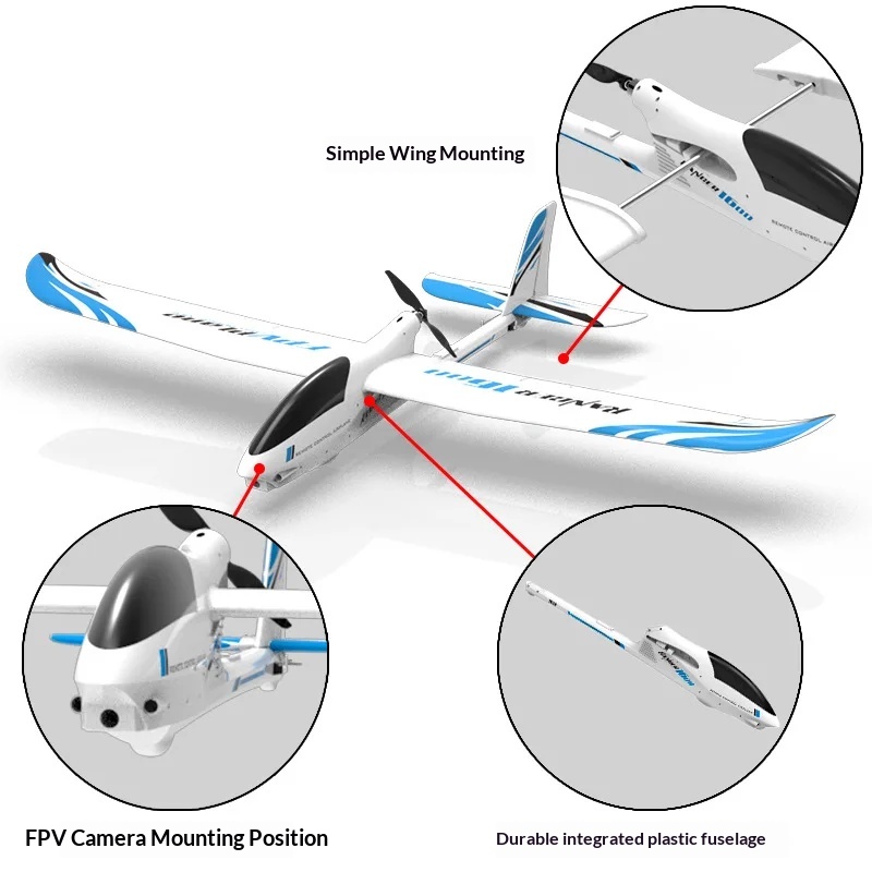 Avión Eléctrico RC VOLANTEXRC  - Rc Glider Foam Wing reseña y precio