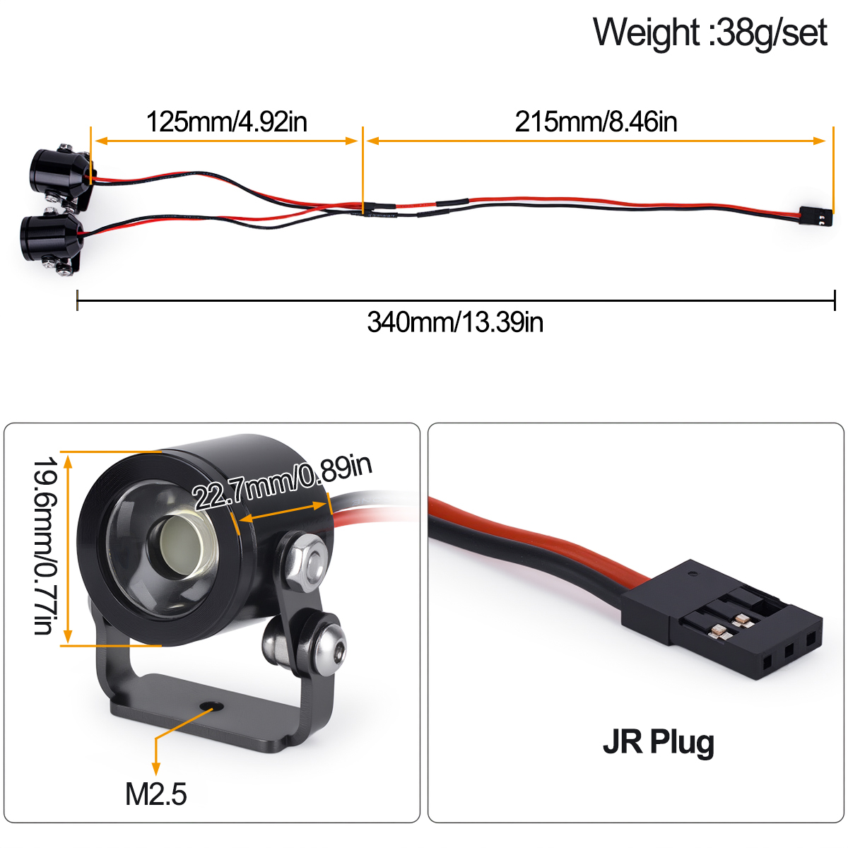 Luz LED para Coche RC, Faro De - Led Light Kit Rc reseña y precio