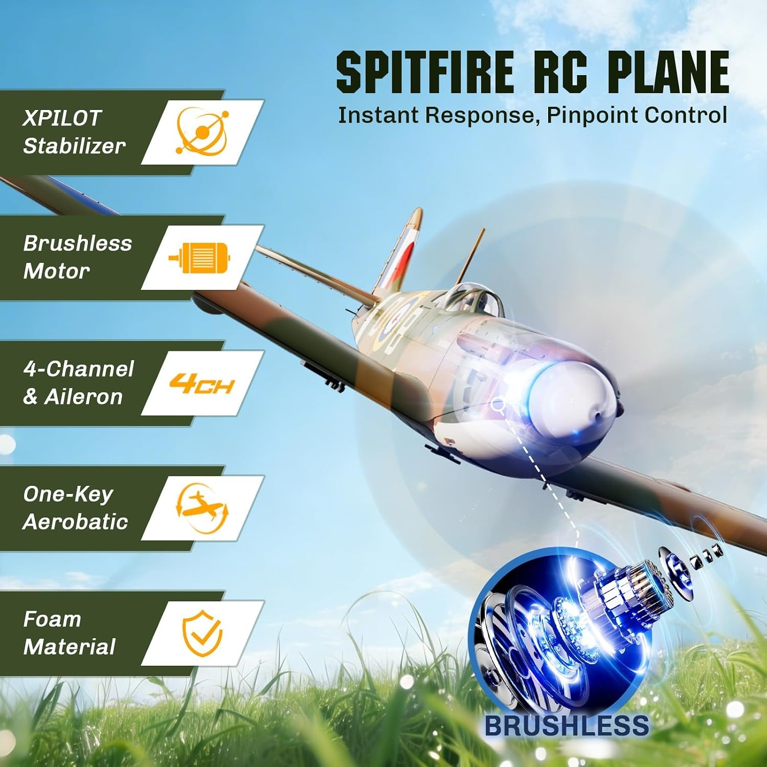 Avión RC sin escobillas VOLANT - Rc Planes Horizon Hobby reseña y precio