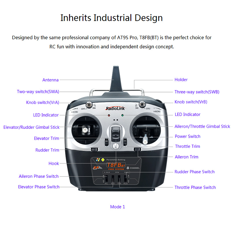 Radiolink T8FB V2 Transmisor R - Receiver Sbus 8Ch reseña y precio