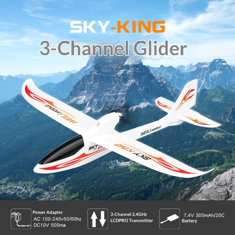 Avión planeador RC Weili Sky K - Rc Glider Foam Wing reseña y precio