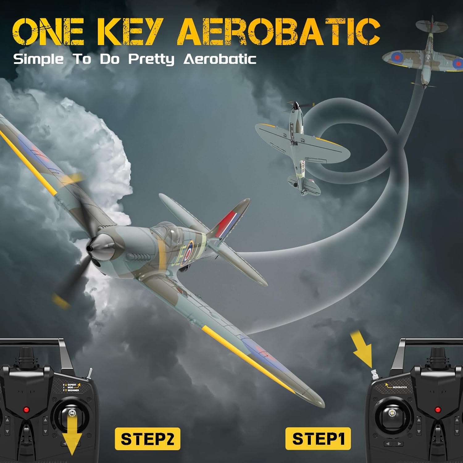 Avión RC VOLANTEXRC Spitfire - - Rc Planes Horizon Hobby reseña y precio