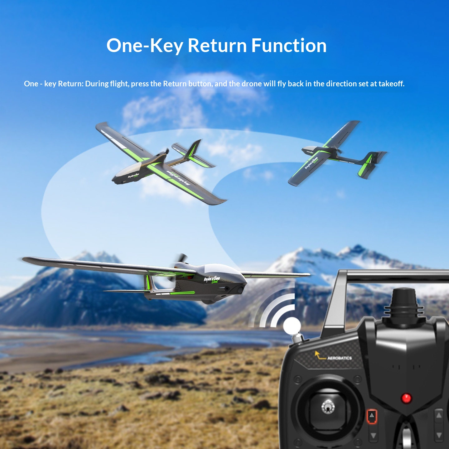Avión RC Oulansi de Ala Fija,  - Rc Glider Foam Wing reseña y precio